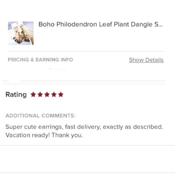 Boho Philodendron Leaf Plant Dangle Statement Earrings Green - Picture 9 of 10